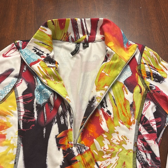 SnoSkins EUC Women Collared‎ Pullover 3/4 Zip-up Jacket - Picture 5 of 9